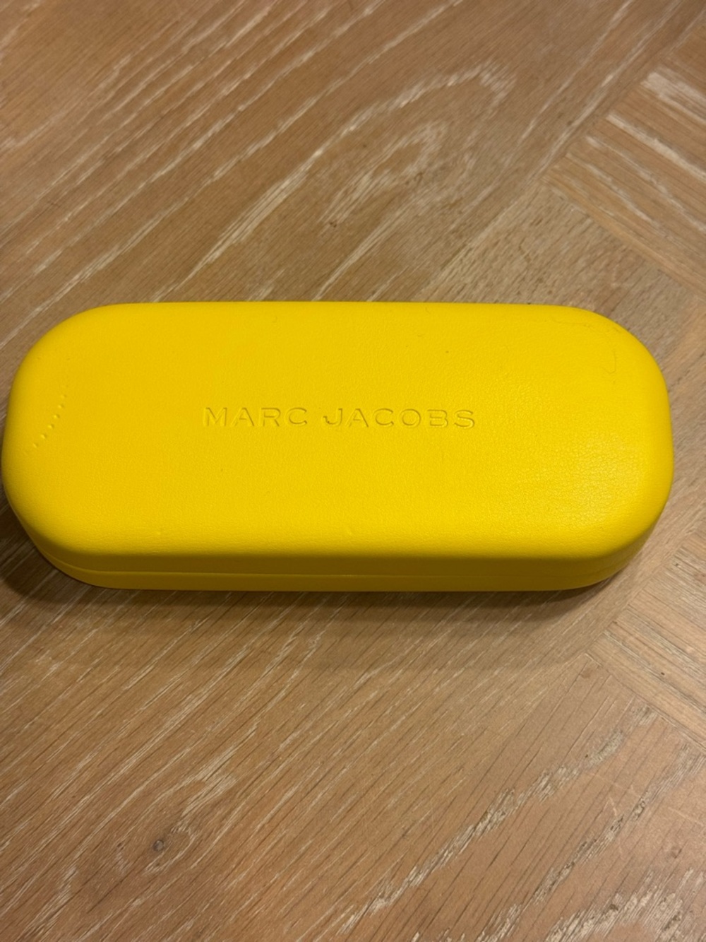 Marc Jacobs Yellow Hard Shell Eyewear Case